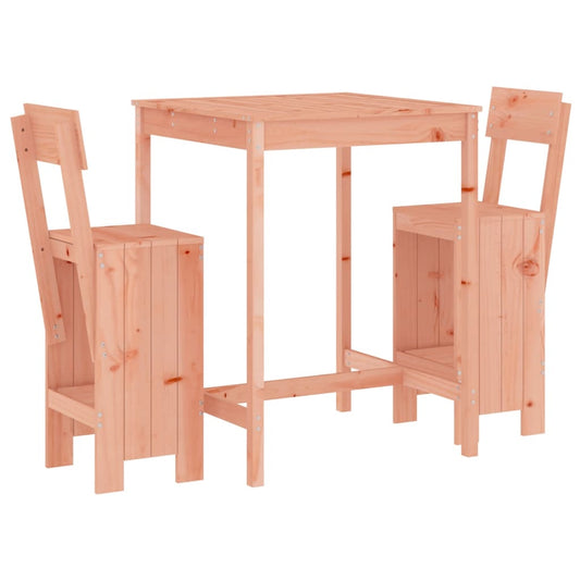 3 Piece Garden Bar Set Solid Wood Douglas 3 Piece Garden Bar Set Solid Wood Douglas