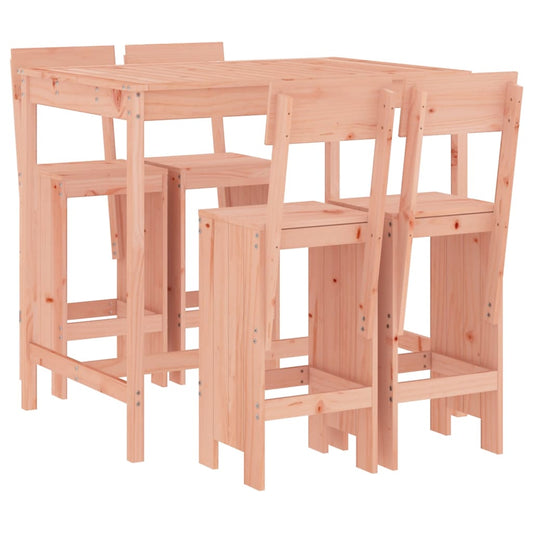 5 Piece Garden Bar Set Solid Wood Douglas 5 Piece Garden Bar Set Solid Wood Douglas