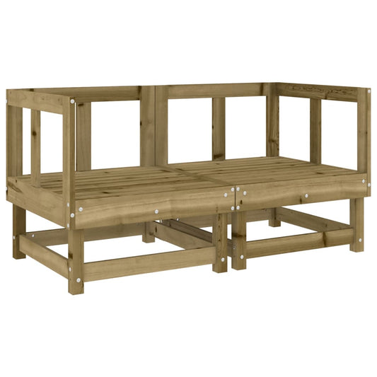 Garden Corner Sofas 2 pcs Impregnated Wood Pine Garden Corner Sofas 2 pcs Impregnated Wood Pine