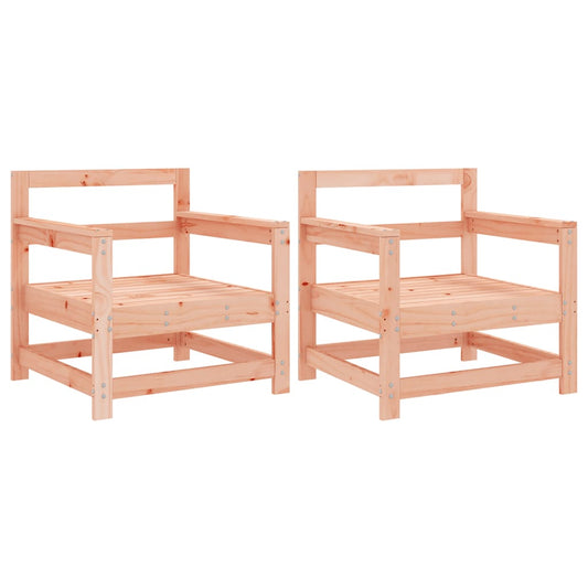 Garden Chairs 2 pcs Solid Wood Douglas Garden Chairs 2 pcs Solid Wood Douglas