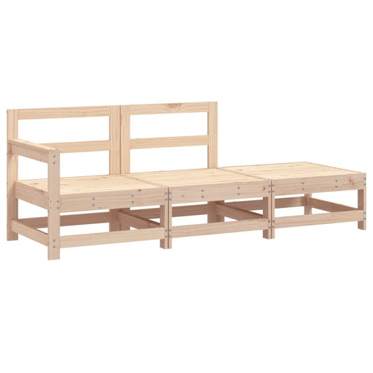 3 Piece Garden Lounge Set Solid Wood Pine 3 Piece Garden Lounge Set Solid Wood Pine