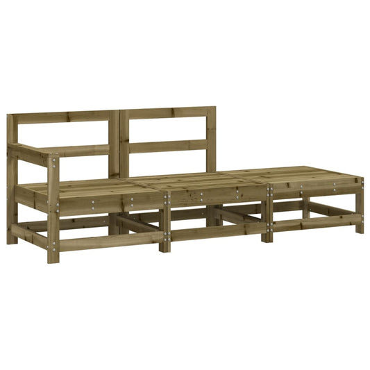 3 Piece Garden Lounge Set Impregnated Wood Pine 3 Piece Garden Lounge Set Impregnated Wood Pine