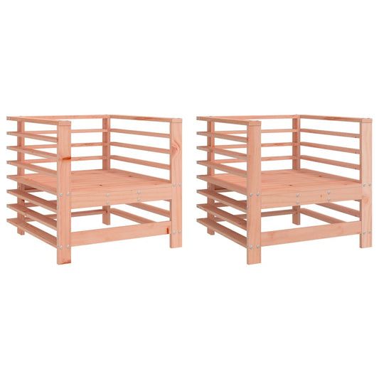 Garden Chairs 2 pcs Solid Wood Douglas Garden Chairs 2 pcs Solid Wood Douglas