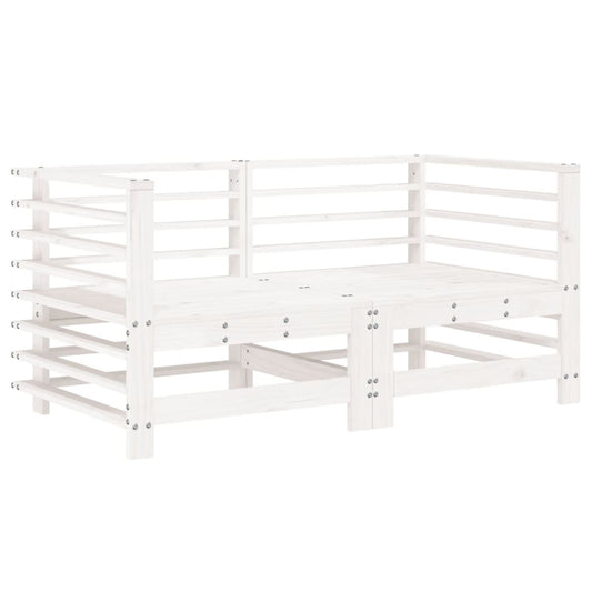 Garden Corner Sofas 2 pcs White Solid Wood Pine Garden Corner Sofas 2 pcs White Solid Wood Pine