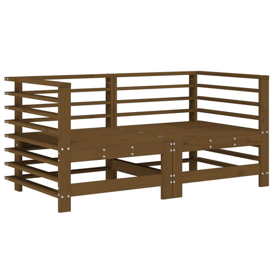 Garden Corner Sofas 2 pcs Honey Brown Solid Wood Pine Garden Corner Sofas 2 pcs Honey Brown Solid Wood Pine