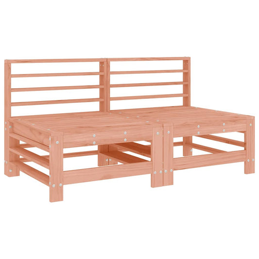 Garden Middle Sofas 2 pcs Solid Wood Douglas Garden Middle Sofas 2 pcs Solid Wood Douglas
