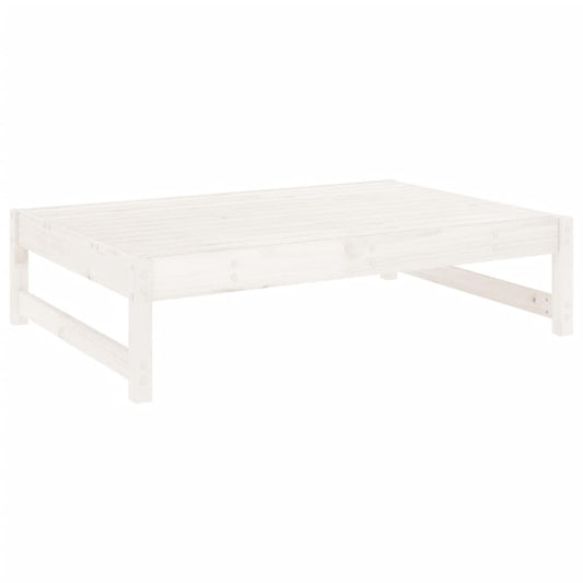 Garden Footstool White 120x80 cm Solid Wood Pine Garden Footstool White 120x80 cm Solid Wood Pine