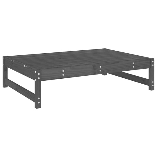 Garden Footstool Grey 120x80 cm Solid Wood Pine Garden Footstool Grey 120x80 cm Solid Wood Pine