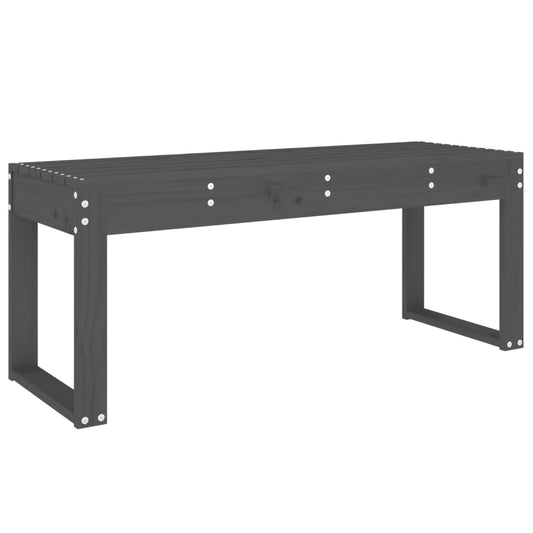 Garden Bench Grey 110x38x45 cm Solid Wood Pine Garden Bench Grey 110x38x45 cm Solid Wood Pine