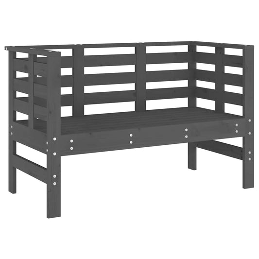 Garden Bench Grey 111,5x53x71 cm Solid Wood Pine Garden Bench Grey 111,5x53x71 cm Solid Wood Pine