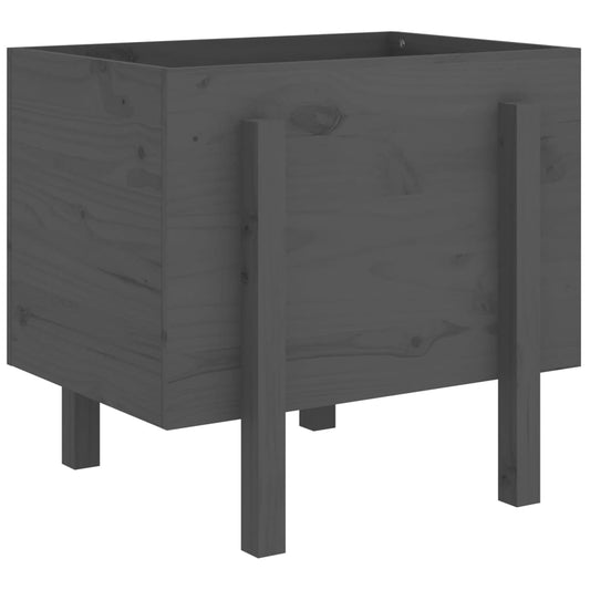 Garden Planter Grey 62x50x57 cm Solid Wood Pine Garden Planter Grey 62x50x57 cm Solid Wood Pine