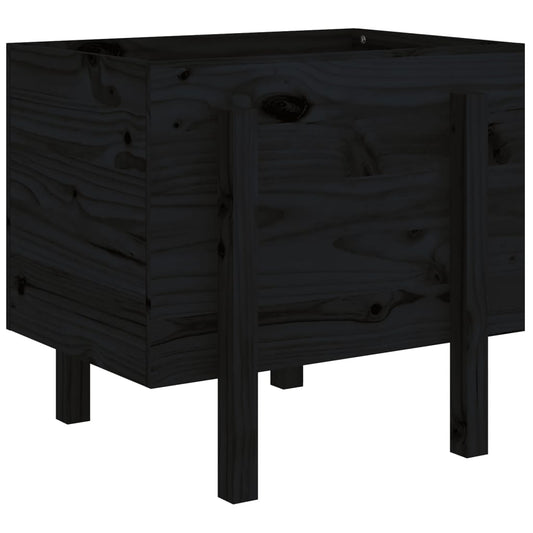 Garden Planter Black 62x50x57 cm Solid Wood Pine Garden Planter Black 62x50x57 cm Solid Wood Pine