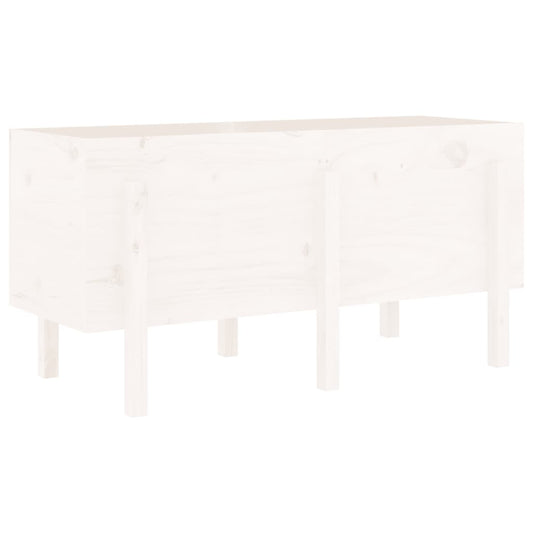 Garden Raised Bed White 121x50x57 cm Solid Wood Pine Garden Raised Bed White 121x50x57 cm Solid Wood Pine