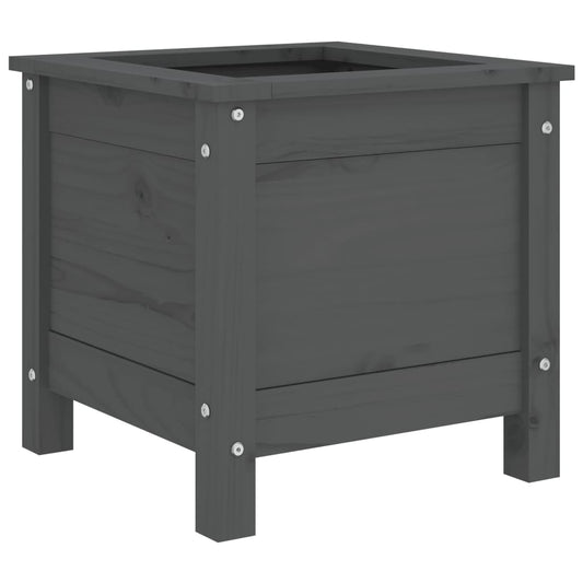 Garden Planter Grey 40x40x39 cm Solid Wood Pine Garden Planter Grey 40x40x39 cm Solid Wood Pine