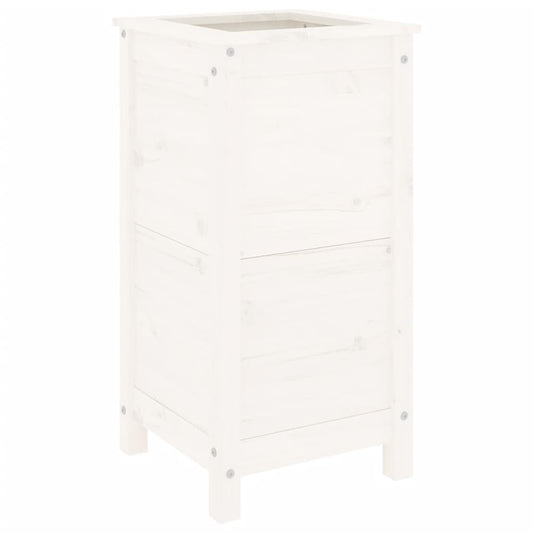 Garden Planter White 40x40x78 cm Solid Wood Pine Garden Planter White 40x40x78 cm Solid Wood Pine