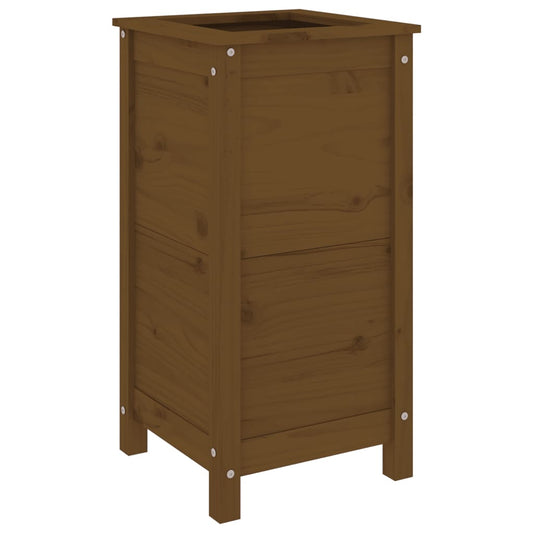 Garden Planter Honey Brown 40x40x78 cm Solid Wood Pine Garden Planter Honey Brown 40x40x78 cm Solid Wood Pine