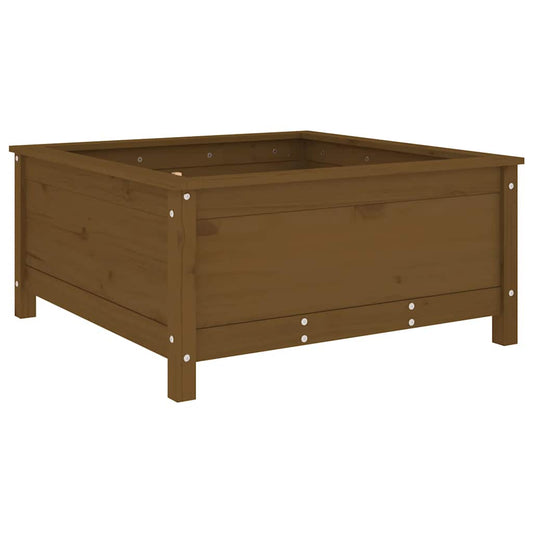 Garden Planter Honey Brown 82.5x82.5x39 cm Solid Wood Pine Garden Planter Honey Brown 82.5x82.5x39 cm Solid Wood Pine