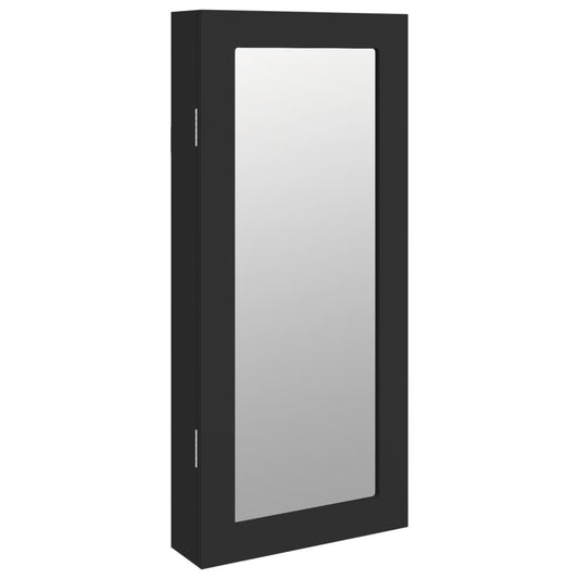 Mirror Jewellery Cabinet Wall Mounted Black 30x8,5x67 cm Mirror Jewellery Cabinet Wall Mounted Black 30x8,5x67 cm