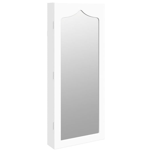 Mirror Jewellery Cabinet Wall Mounted White 37.5x10x90 cm Mirror Jewellery Cabinet Wall Mounted White 37.5x10x90 cm