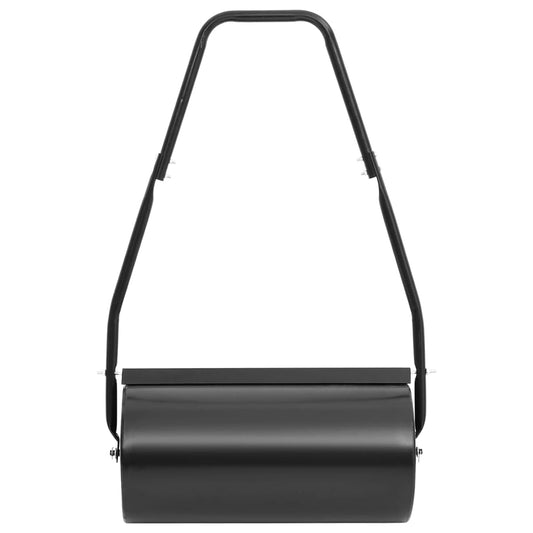 Garden Lawn Roller with Handle Black 42 L Iron and Steel Garden Lawn Roller with Handle Black 42 L Iron and Steel