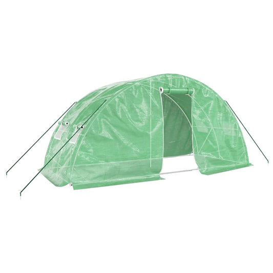 Greenhouse with Steel Frame Green 10 m² 5x2x2,3 m Greenhouse with Steel Frame Green 10 m² 5x2x2,3 m