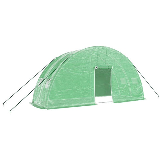 Greenhouse with Steel Frame Green 12 m² 6x2x2,85 m Greenhouse with Steel Frame Green 12 m² 6x2x2,85 m