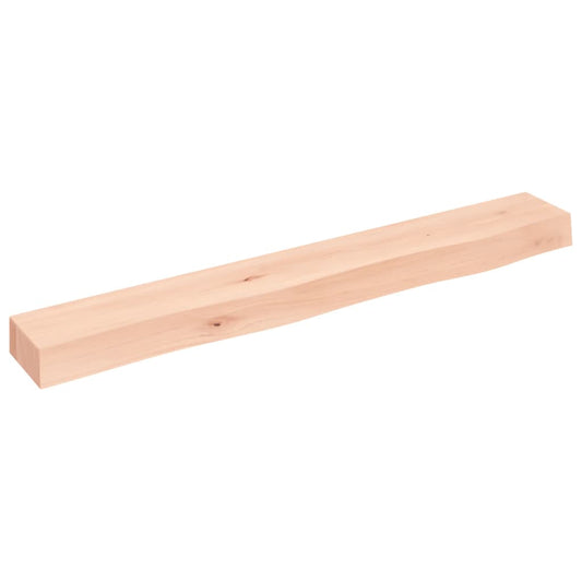 Wall Shelf 80x10x6 cm Untreated Solid Wood Oak Wall Shelf 80x10x6 cm Untreated Solid Wood Oak