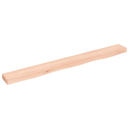 Wall Shelf 100x10x4 cm Untreated Solid Wood Oak Wall Shelf 100x10x4 cm Untreated Solid Wood Oak