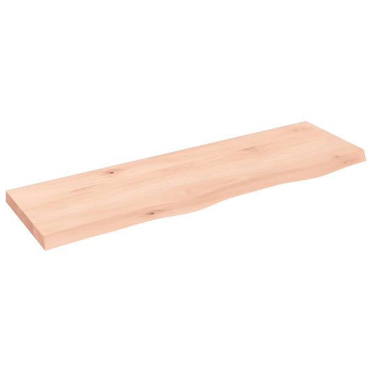 Wall Shelf 100x30x(2-4) cm Untreated Solid Wood Oak Wall Shelf 100x30x(2-4) cm Untreated Solid Wood Oak