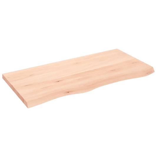 Wall Shelf 100x50x(2-4) cm Untreated Solid Wood Oak Wall Shelf 100x50x(2-4) cm Untreated Solid Wood Oak