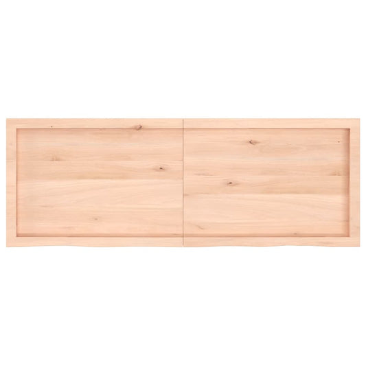 Wall Shelf 140x50x(2-4) cm Untreated Solid Wood Oak Wall Shelf 140x50x(2-4) cm Untreated Solid Wood Oak