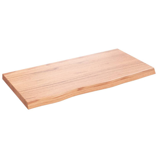Wall Shelf Light Brown 80x40x(2-4) cm Treated Solid Wood Oak Wall Shelf Light Brown 80x40x(2-4) cm Treated Solid Wood Oak