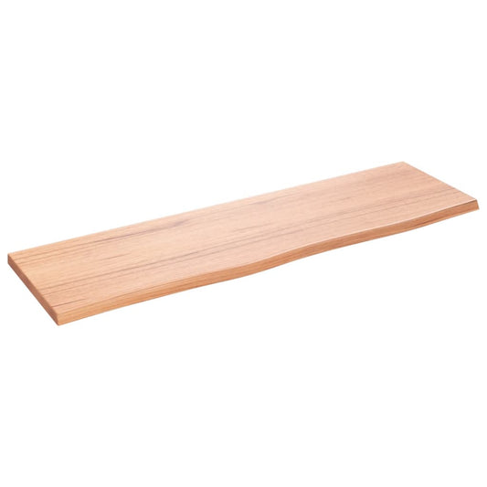 Wall Shelf Light Brown 100x30x2 cm Treated Solid Wood Oak Wall Shelf Light Brown 100x30x2 cm Treated Solid Wood Oak