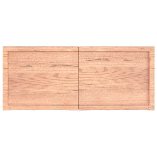Wall Shelf Light Brown 120x50x(2-6) cm Treated Solid Wood Oak Wall Shelf Light Brown 120x50x(2-6) cm Treated Solid Wood Oak