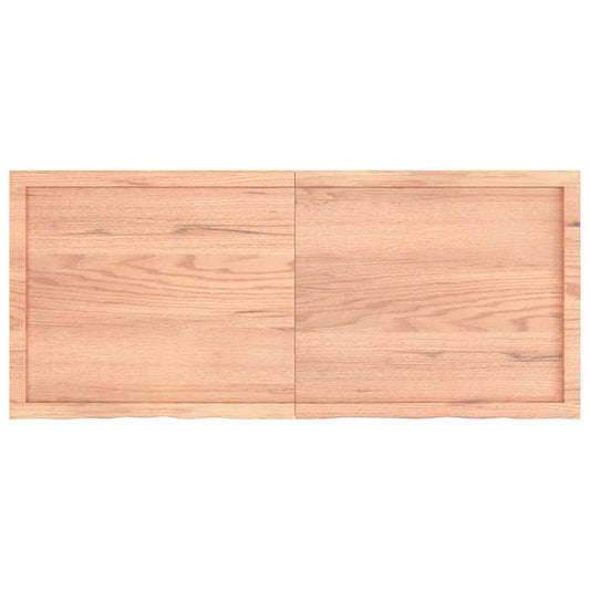 Wall Shelf Light Brown 140x60x(2-4) cm Treated Solid Wood Oak Wall Shelf Light Brown 140x60x(2-4) cm Treated Solid Wood Oak