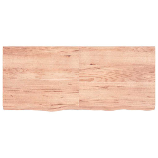 Wall Shelf Light Brown 140x60x(2-6) cm Treated Solid Wood Oak Wall Shelf Light Brown 140x60x(2-6) cm Treated Solid Wood Oak