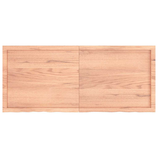 Wall Shelf Light Brown 140x60x(2-6) cm Treated Solid Wood Oak Wall Shelf Light Brown 140x60x(2-6) cm Treated Solid Wood Oak