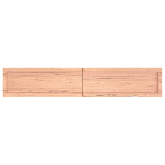 Wall Shelf Light Brown 160x30x(2-4) cm Treated Solid Wood Oak Wall Shelf Light Brown 160x30x(2-4) cm Treated Solid Wood Oak