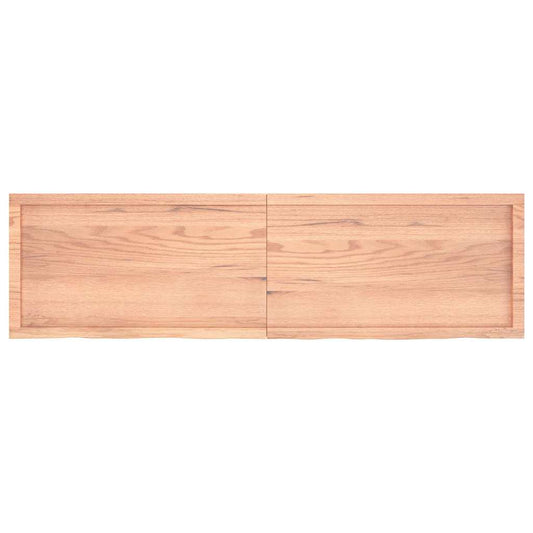Wall Shelf Light Brown 180x50x(2-6) cm Treated Solid Wood Oak Wall Shelf Light Brown 180x50x(2-6) cm Treated Solid Wood Oak