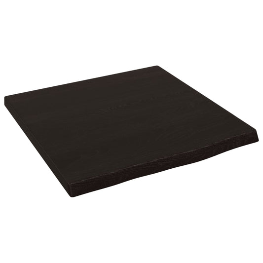 Wall Shelf Dark Brown 40x40x2 cm Treated Solid Wood Oak Wall Shelf Dark Brown 40x40x2 cm Treated Solid Wood Oak