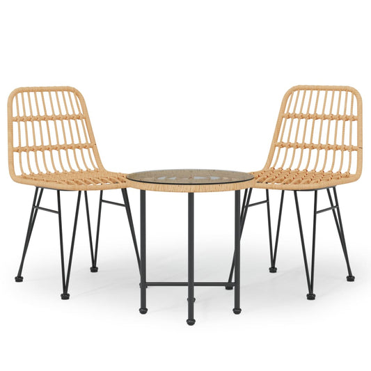 3 Piece Garden Dining Set Poly Rattan 3 Piece Garden Dining Set Poly Rattan