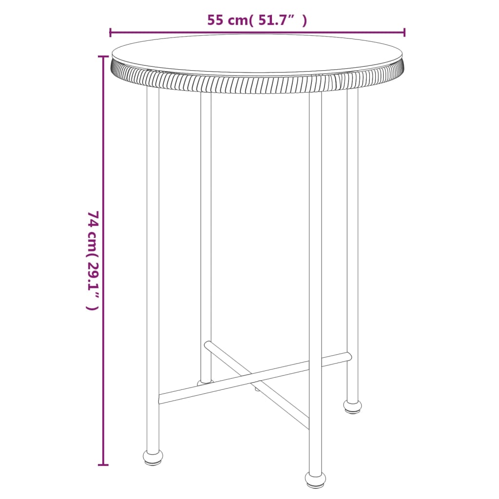 Garden Dining Set | Black