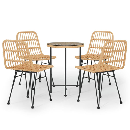5 Piece Garden Dining Set Poly Rattan 5 Piece Garden Dining Set Poly Rattan