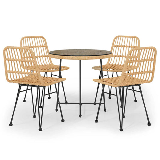 5 Piece Garden Dining Set Poly Rattan 5 Piece Garden Dining Set Poly Rattan