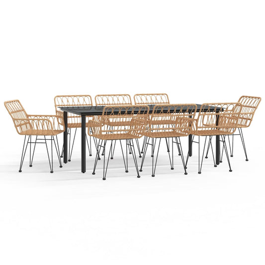 9 Piece Garden Dining Set Poly Rattan 9 Piece Garden Dining Set Poly Rattan