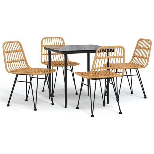 5 Piece Garden Dining Set Poly Rattan 5 Piece Garden Dining Set Poly Rattan