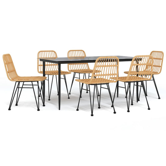 7 Piece Garden Dining Set Poly Rattan 7 Piece Garden Dining Set Poly Rattan