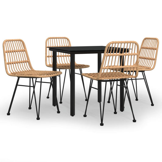 5 Piece Garden Dining Set Poly Rattan 5 Piece Garden Dining Set Poly Rattan