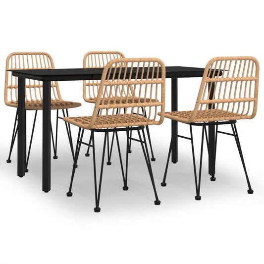 5 Piece Garden Dining Set Poly Rattan 5 Piece Garden Dining Set Poly Rattan