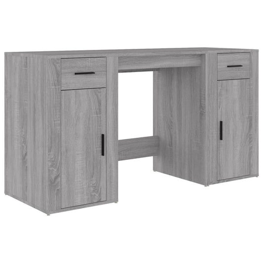 Desk with Cabinet Grey Sonoma Engineered Wood Desk with Cabinet Grey Sonoma Engineered Wood